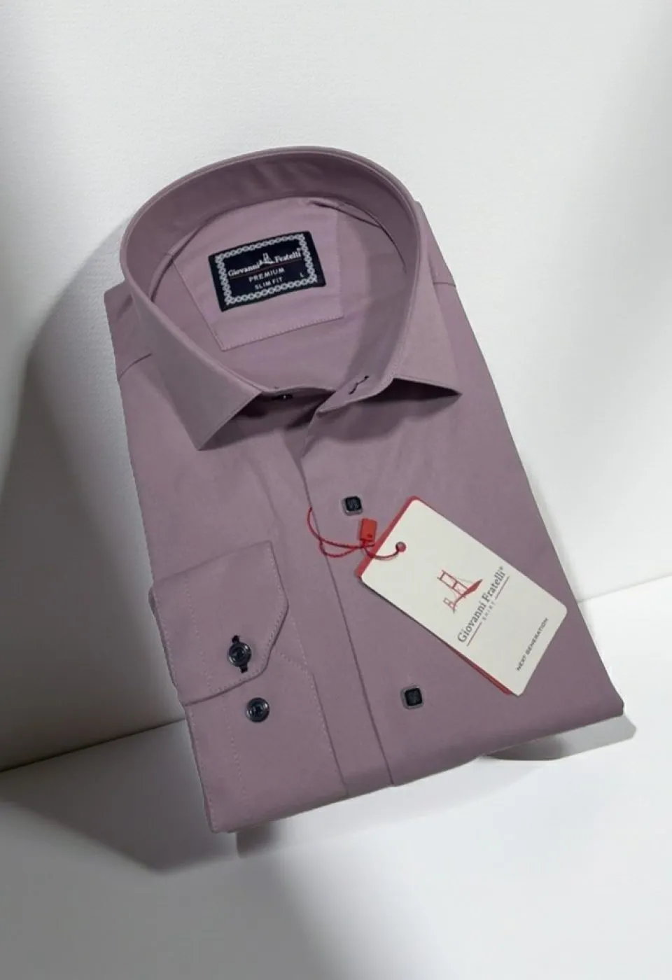 Slim Fit Uzun Kol Düz Renk Saten Erkek Gömlek 3GMK313031016