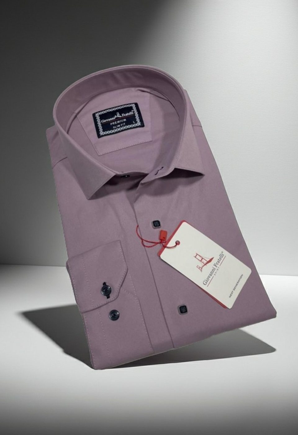 Slim Fit Uzun Kol Düz Renk Saten Erkek Gömlek 3GMK313031016