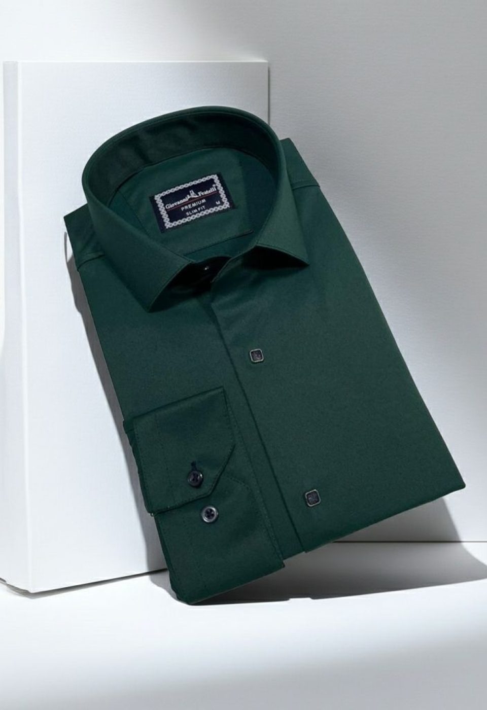 Slim Fit Uzun Kol Düz Renk Saten Erkek Gömlek 3GMK313031017