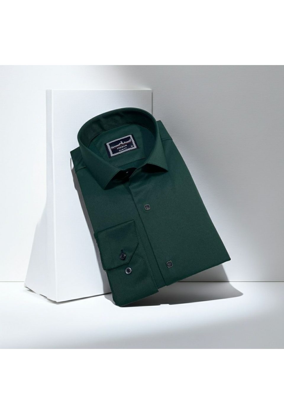 3031 CR SATIN 017 Slim Fit Uzun Kol Düz Renk Saten Erkek Gömlek 3GMK313031017 - Giovanni Fratelli