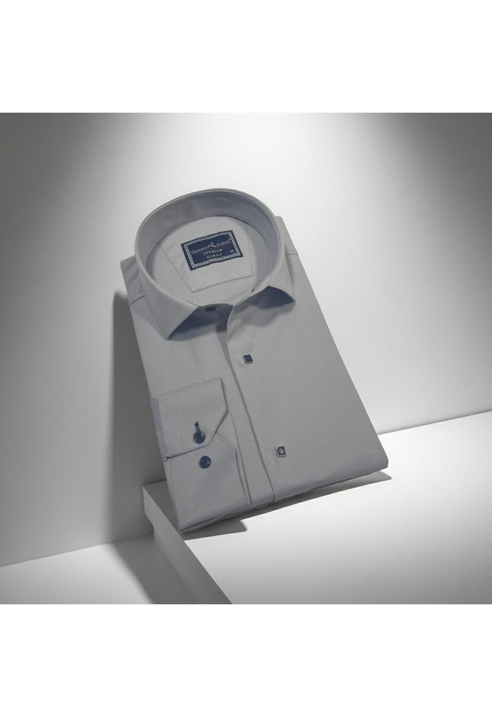 Slim Fit Uzun Kol Düz Renk Saten Erkek Gömlek 3GMK313031019 - Giovanni Fratelli