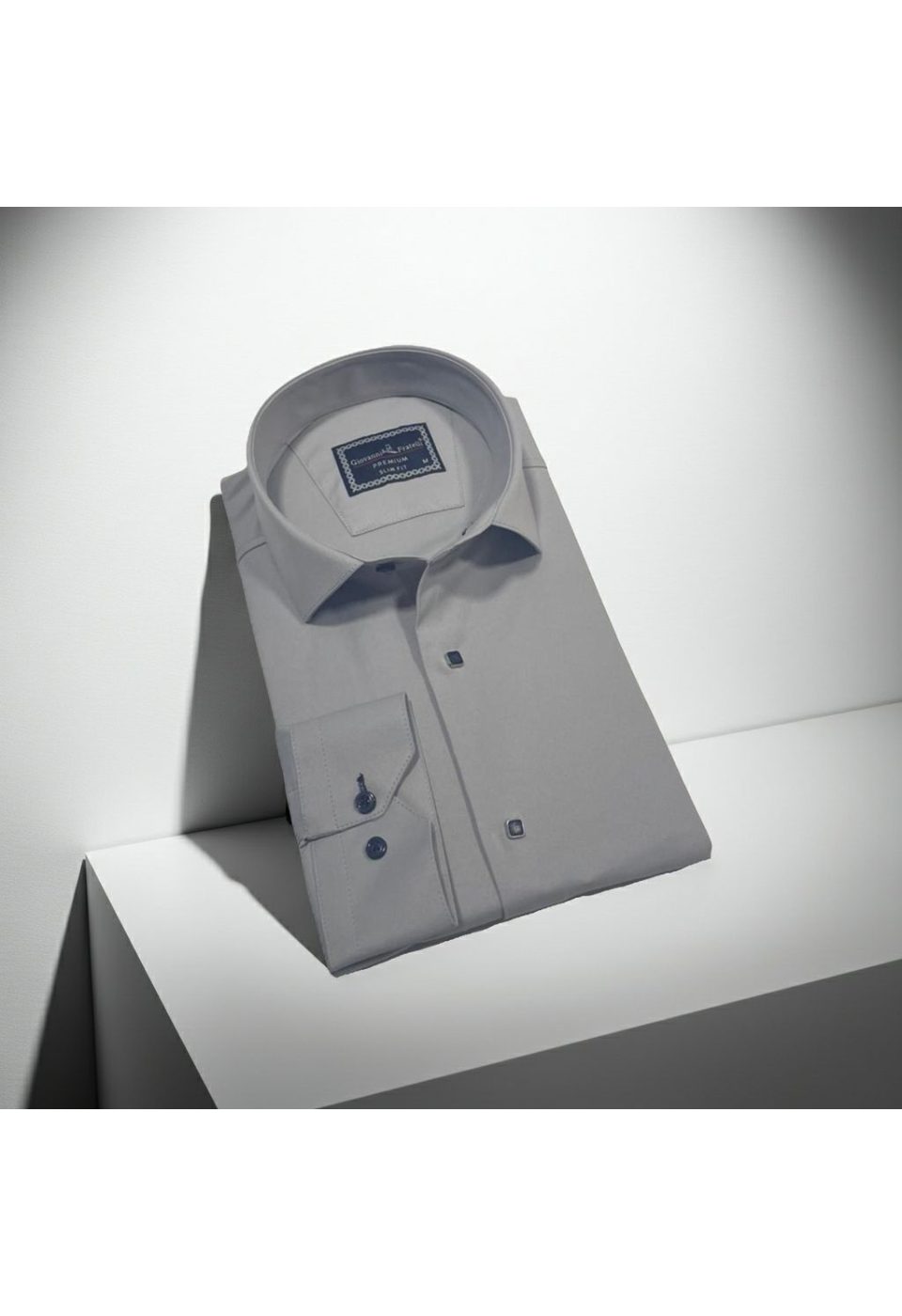 Slim Fit Uzun Kol Düz Renk Saten Erkek Gömlek 3GMK313031019 - Giovanni Fratelli