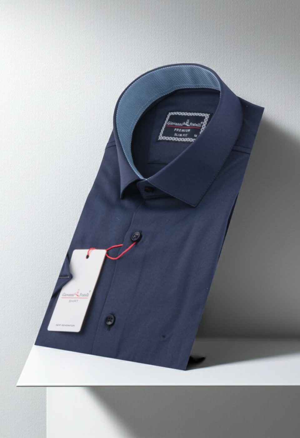 3032 CR K SATIN 004 Slim Fit Kısa Kol Düz Renk Saten Erkek Gömlek 3GMK333032004 - Giovanni Fratelli