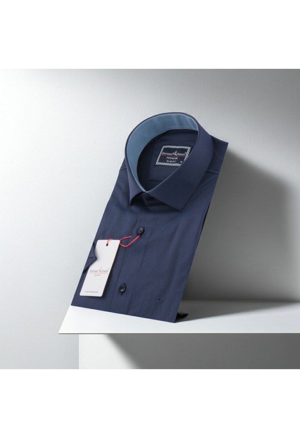 3032 CR K SATIN 004 Slim Fit Kısa Kol Düz Renk Saten Erkek Gömlek 3GMK333032004 - Giovanni Fratelli