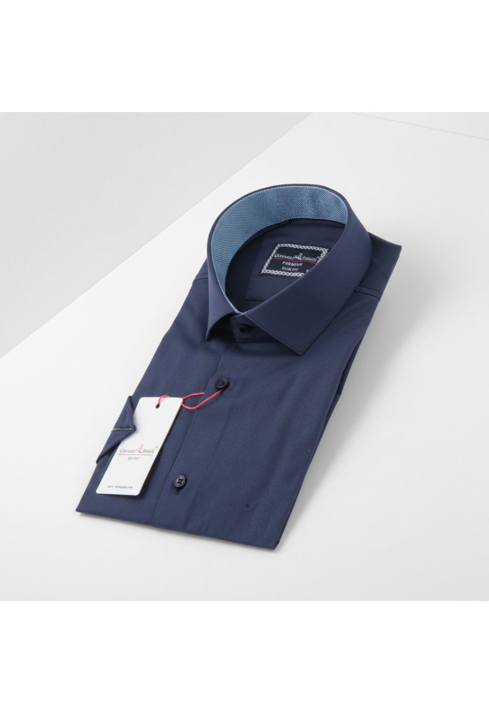 3032 CR K SATIN 004 Slim Fit Kısa Kol Düz Renk Saten Erkek Gömlek 3GMK333032004 - Giovanni Fratelli