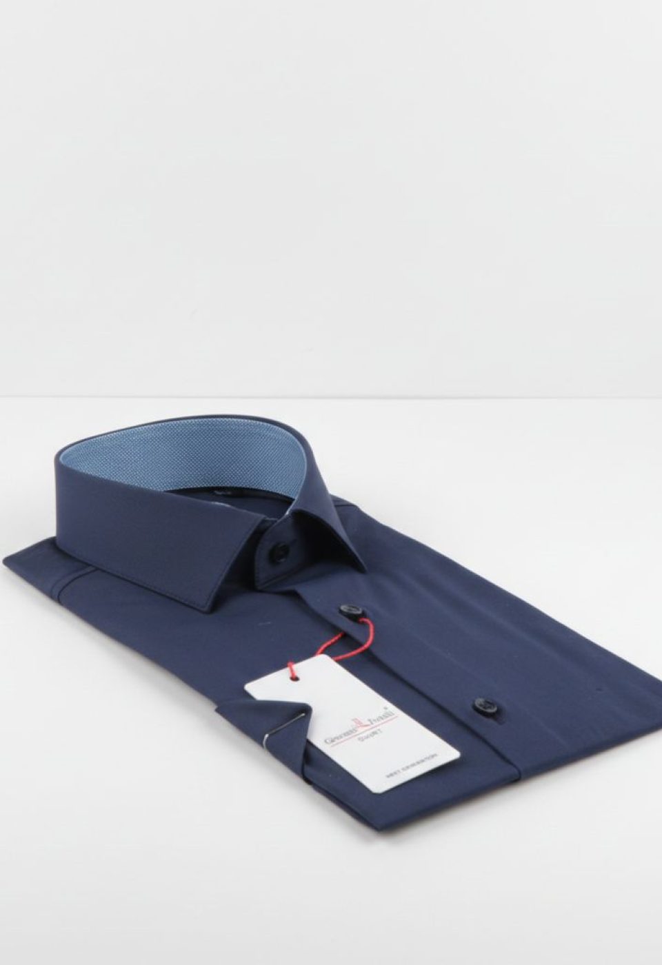 3032 CR K SATIN 004 Slim Fit Kısa Kol Düz Renk Saten Erkek Gömlek 3GMK333032004 - Giovanni Fratelli