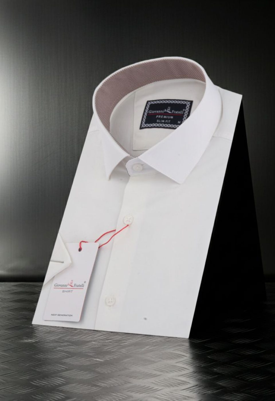 Slim Fit Kısa Kol Düz Renk Saten Erkek Gömlek 3GMK333032007