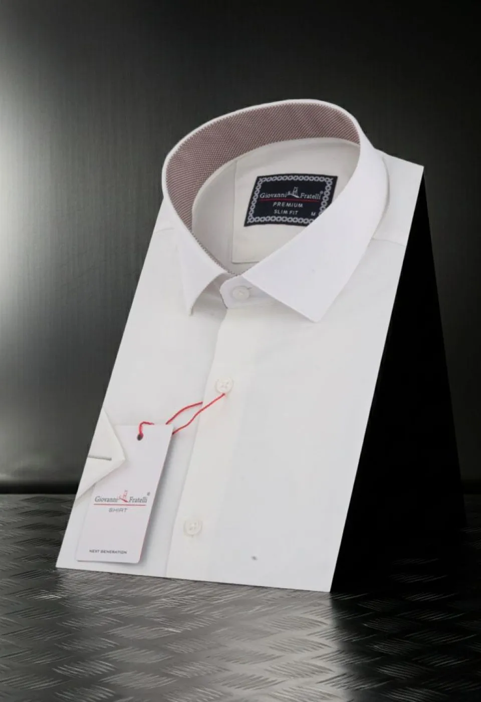 Slim Fit Kısa Kol Düz Renk Saten Erkek Gömlek 3GMK333032007 Slim Fit Kısa Kol Düz Renk Saten Erkek Gömlek 3GMK333032007