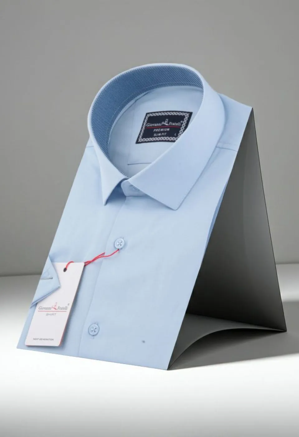 Slim Fit Kısa Kol Düz Renk Saten Erkek Gömlek 3GMK333032008 Slim Fit Kısa Kol Düz Renk Saten Erkek Gömlek 3GMK333032008