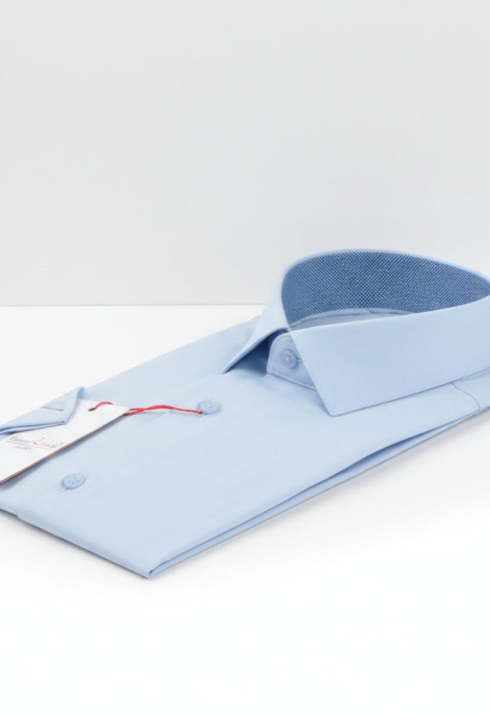 Slim Fit Kısa Kol Düz Renk Saten Erkek Gömlek 3GMK333032008 - Giovanni Fratelli