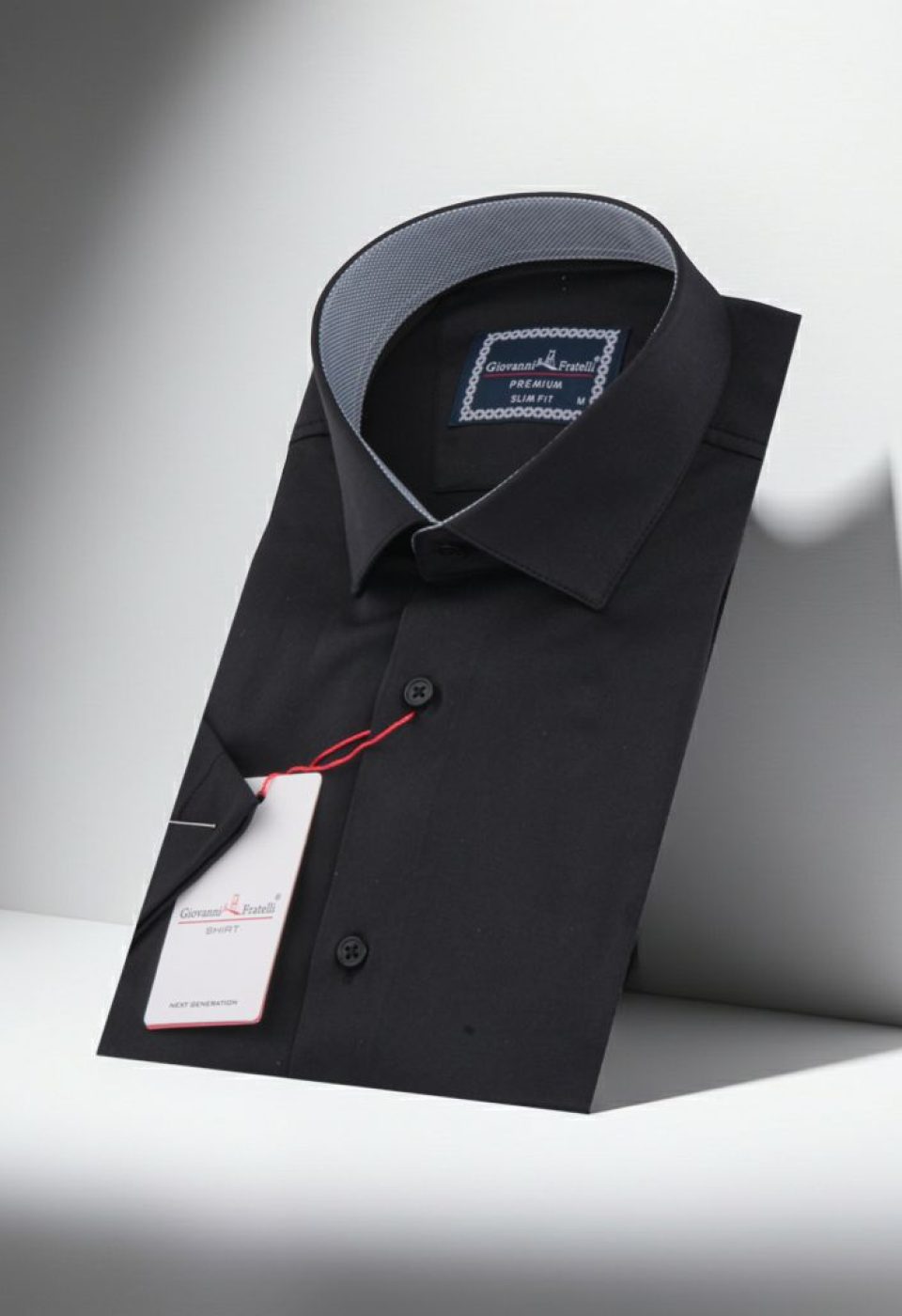 Slim Fit Kısa Kol Düz Renk Saten Erkek Gömlek 3GMK333032009