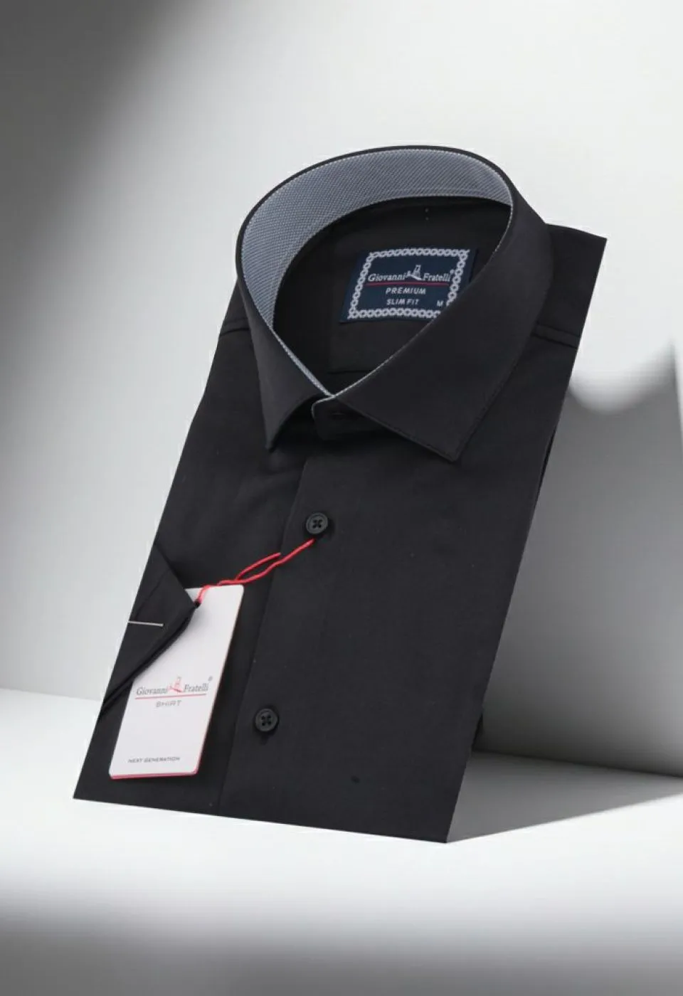 Slim Fit Kısa Kol Düz Renk Saten Erkek Gömlek 3GMK333032009