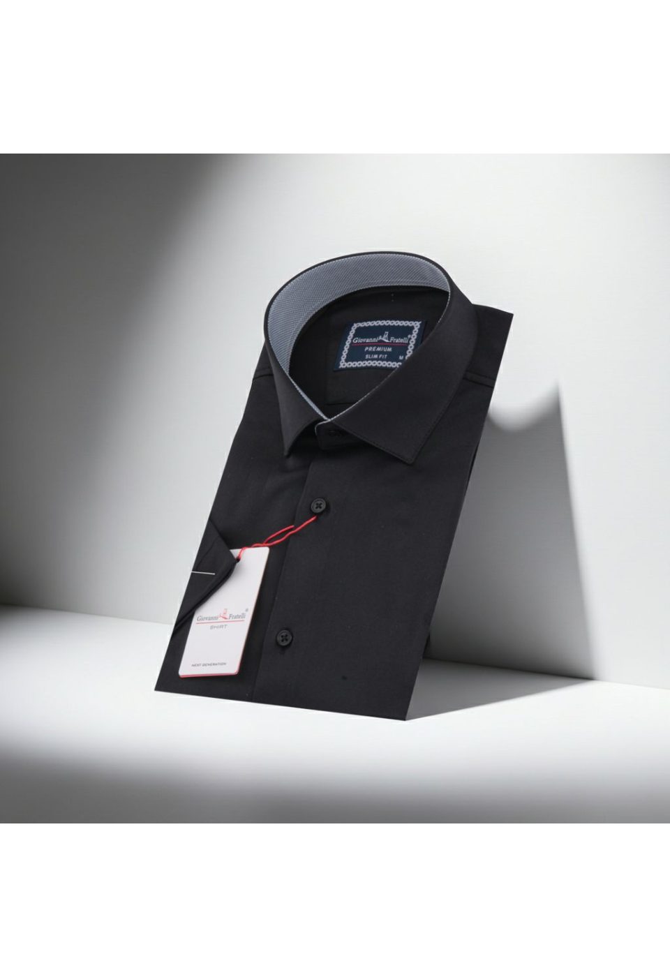 Slim Fit Kısa Kol Düz Renk Saten Erkek Gömlek 3GMK333032009 - Giovanni Fratelli