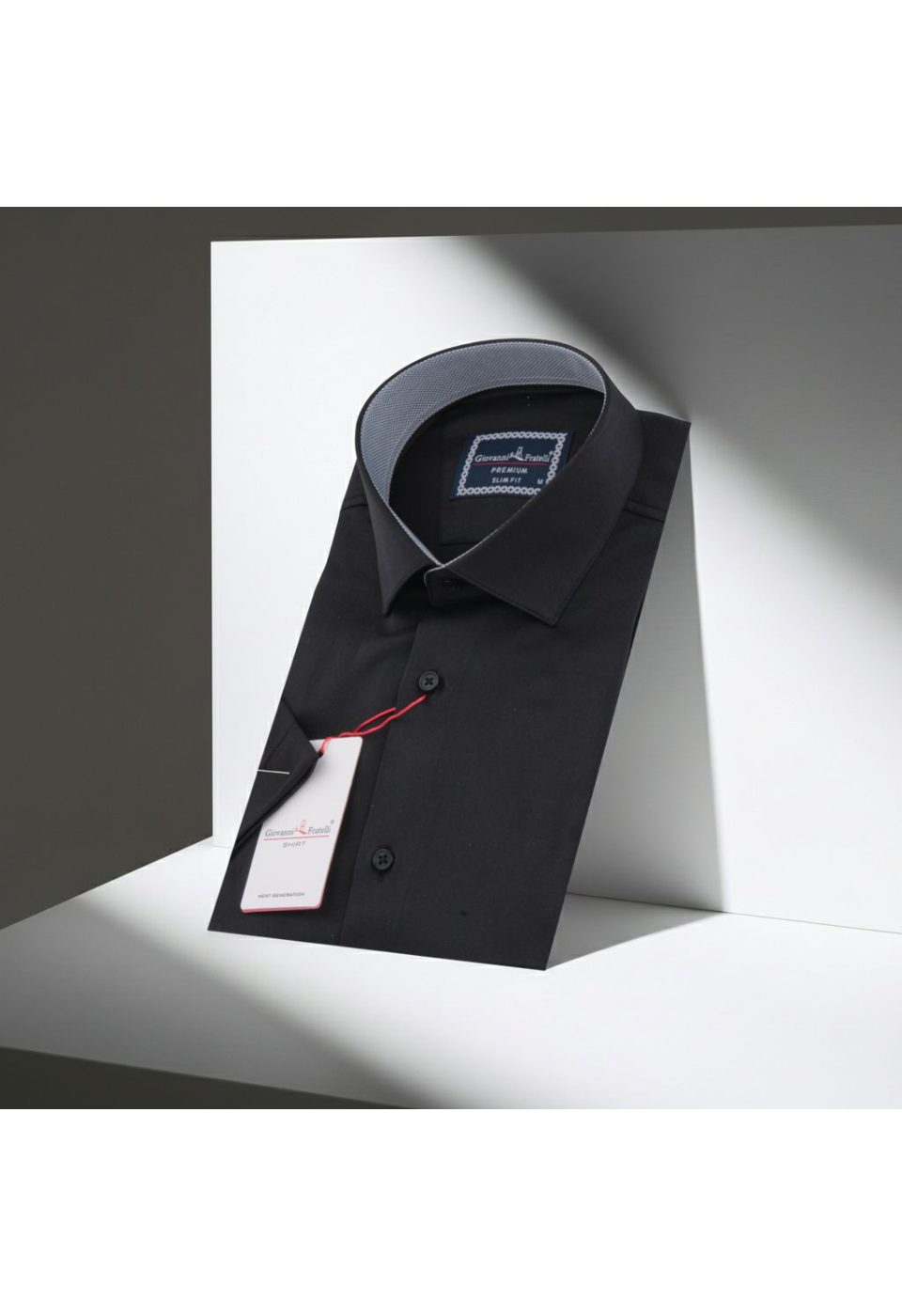 Slim Fit Kısa Kol Düz Renk Saten Erkek Gömlek 3GMK333032009 - Giovanni Fratelli