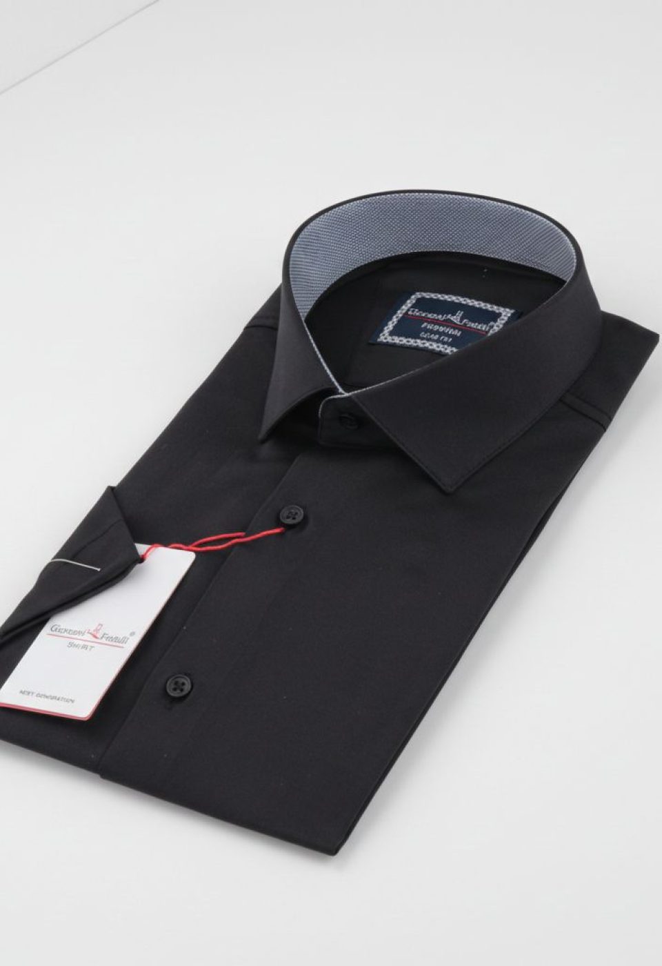 Slim Fit Kısa Kol Düz Renk Saten Erkek Gömlek 3GMK333032009