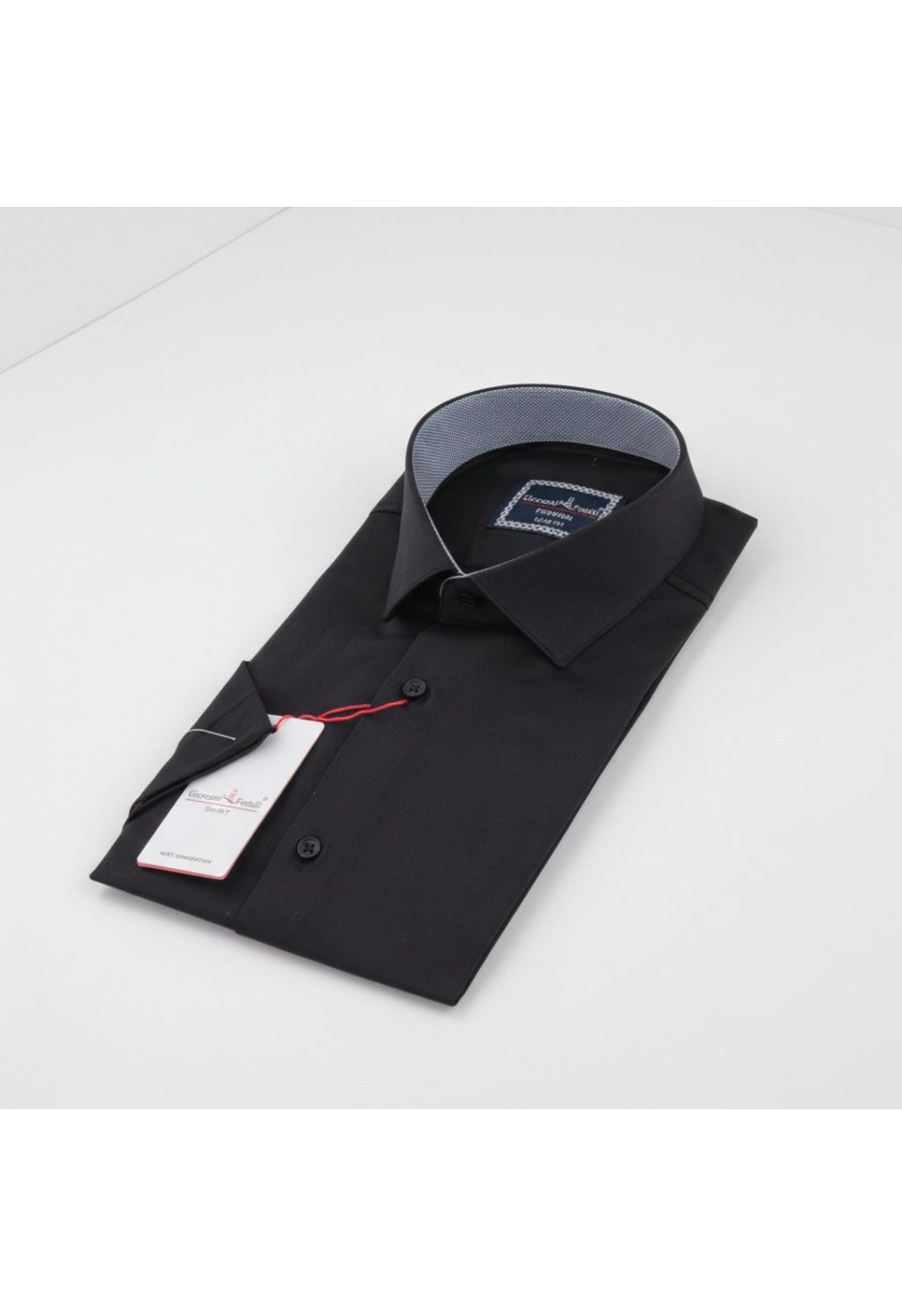 Slim Fit Kısa Kol Düz Renk Saten Erkek Gömlek 3GMK333032009 - Giovanni Fratelli
