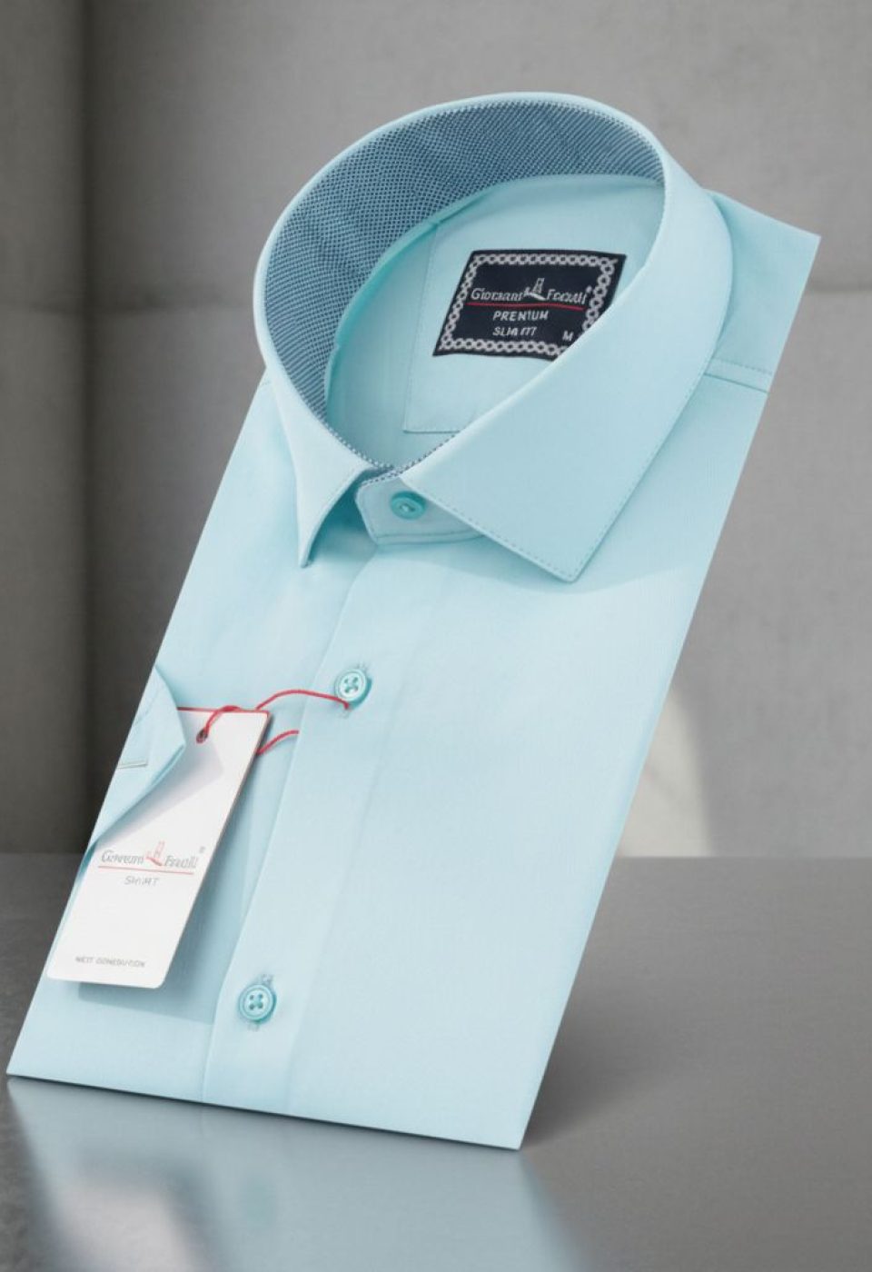 Slim Fit Kısa Kol Düz Renk Saten Erkek Gömlek 3GMK333032011
