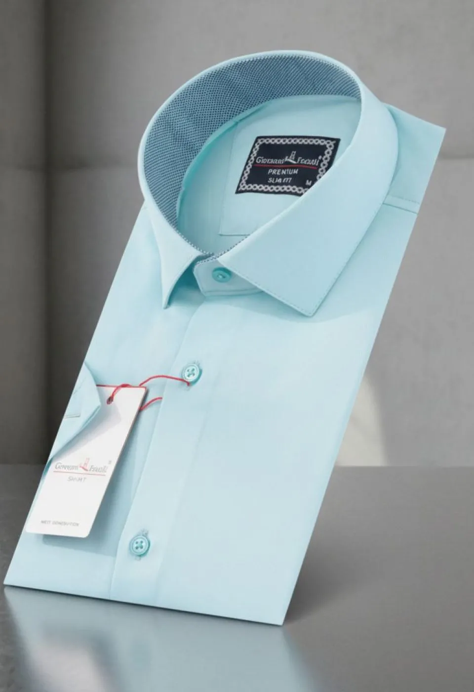 Slim Fit Kısa Kol Düz Renk Saten Erkek Gömlek 3GMK333032011 Slim Fit Kısa Kol Düz Renk Saten Erkek Gömlek 3GMK333032011