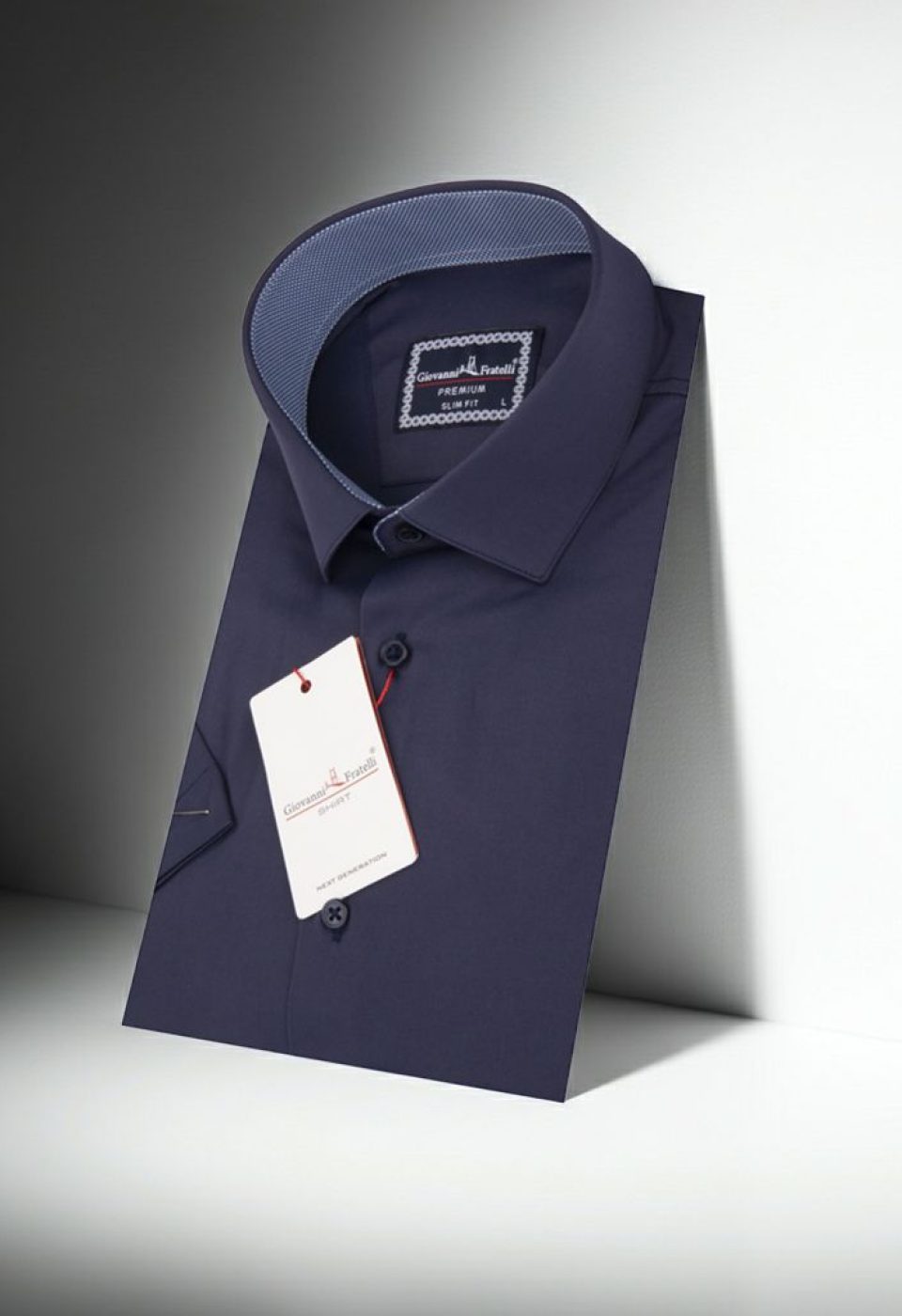 Slim Fit Kısa Kol Düz Renk Saten Erkek Gömlek 3GMK333032015