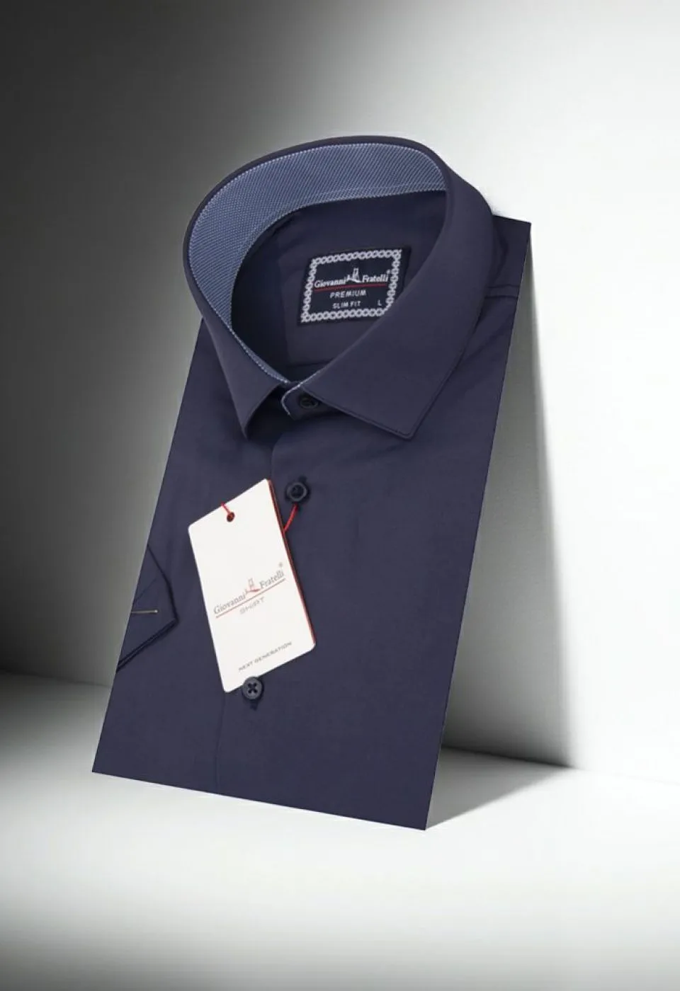 Slim Fit Kısa Kol Düz Renk Saten Erkek Gömlek 3GMK333032015