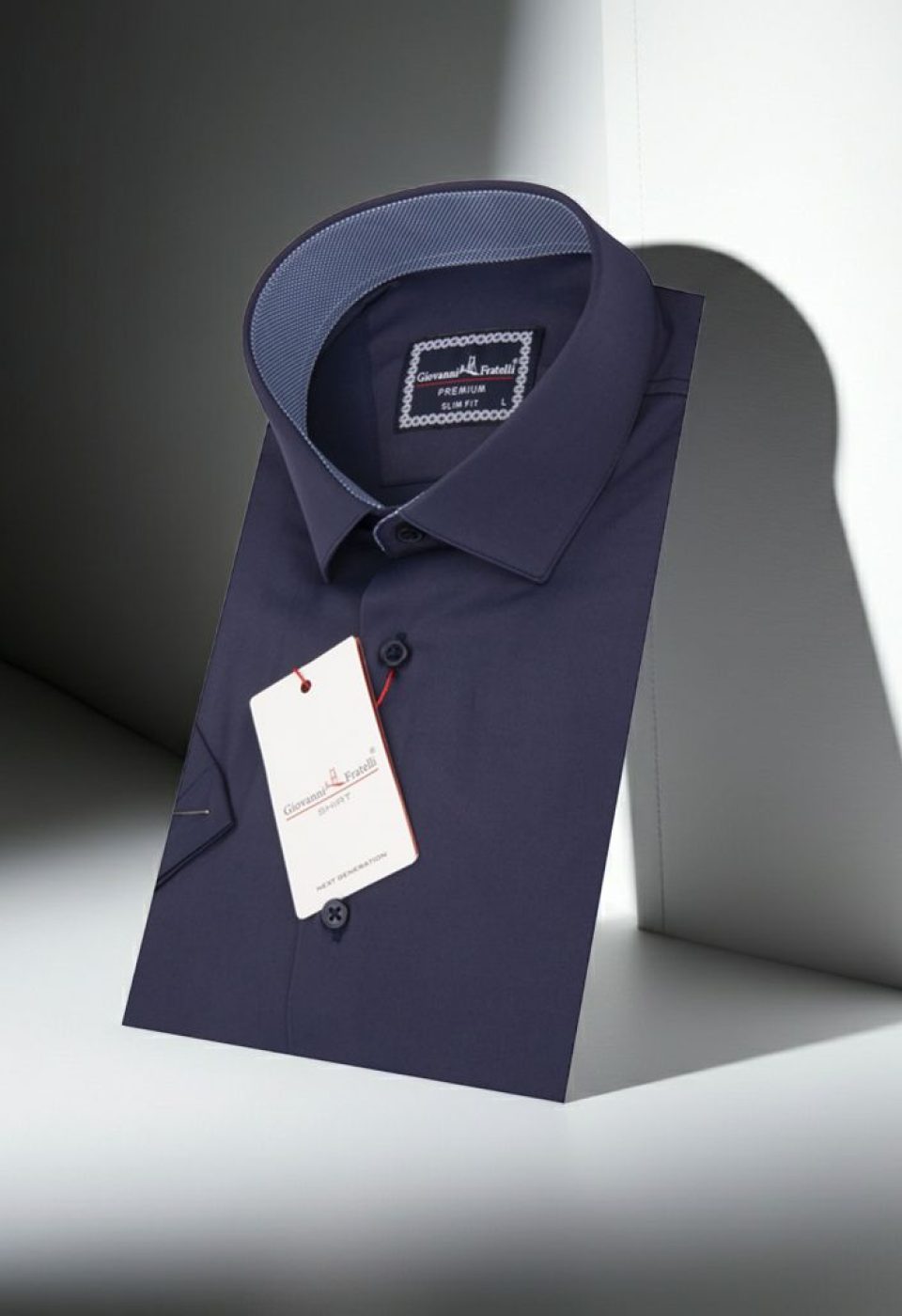 Slim Fit Kısa Kol Düz Renk Saten Erkek Gömlek 3GMK333032015