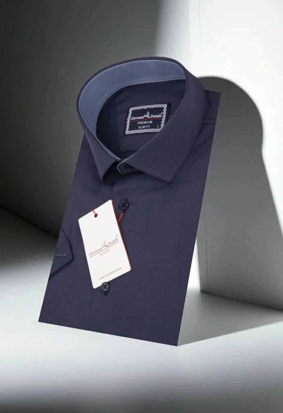 Slim Fit Kısa Kol Düz Renk Saten Erkek Gömlek 3GMK333032015 Slim Fit Kısa Kol Düz Renk Saten Erkek Gömlek 3GMK333032015