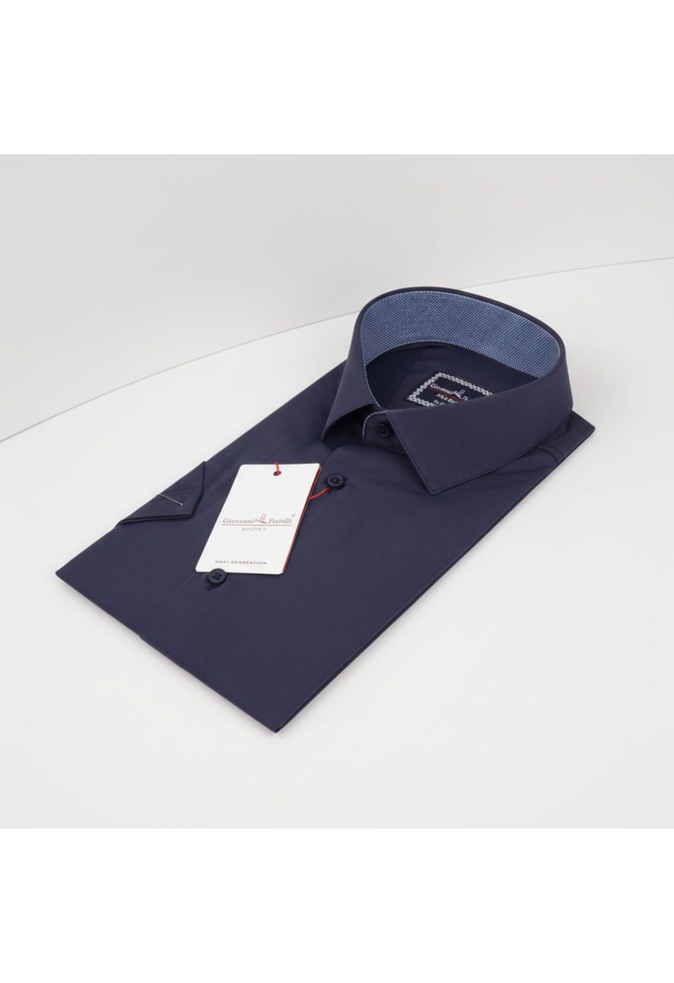 3032 CR K SATIN 015 Slim Fit Kısa Kol Düz Renk Saten Erkek Gömlek 3GMK333032015 - Giovanni Fratelli