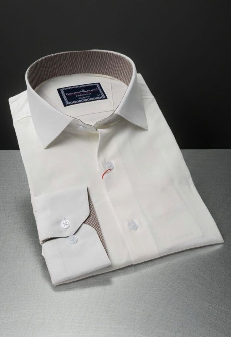 Slim Fit Uzun Kol Düz Renk Saten Erkek Gömlek 3GMK313032002