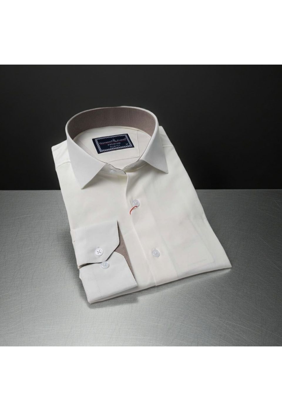 3032 CR SATIN 002 Slim Fit Uzun Kol Düz Renk Saten Erkek Gömlek 3GMK313032002 - Giovanni Fratelli