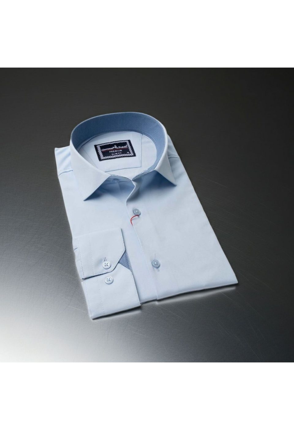 Slim Fit Uzun Kol Düz Renk Saten Erkek Gömlek 3GMK313032003 - Giovanni Fratelli