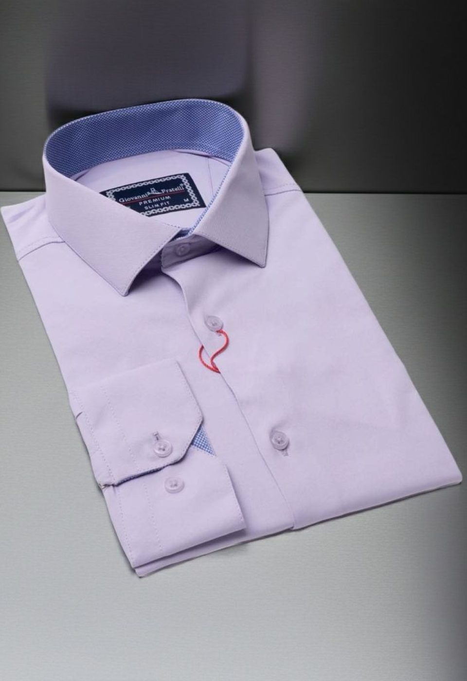 Slim Fit Uzun Kol Düz Renk Saten Erkek Gömlek 3GMK313032008