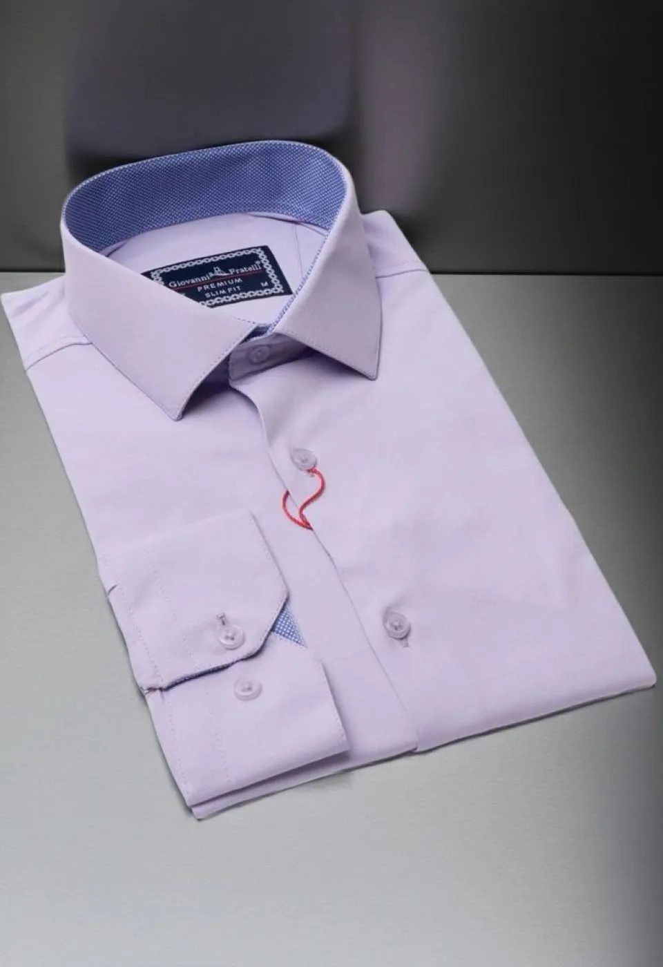 Slim Fit Uzun Kol Düz Renk Saten Erkek Gömlek 3GMK313032008
