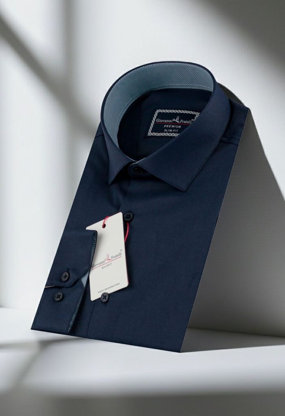 3032 CR SATIN 012 Slim Fit Uzun Kol Düz Renk Saten Erkek Gömlek 3GMK313032012 - Giovanni Fratelli