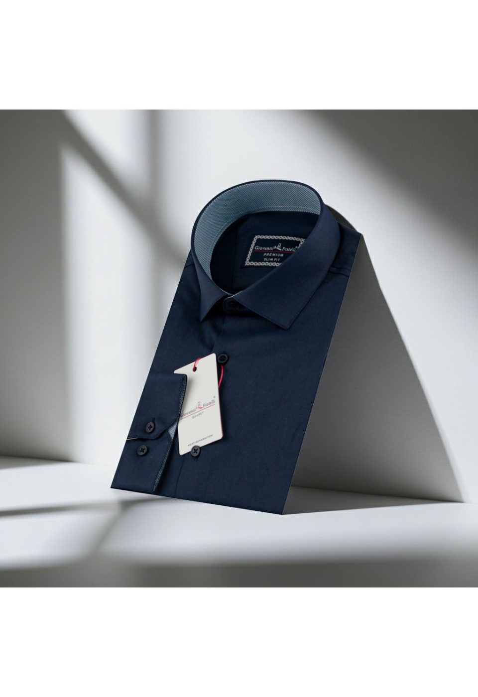 3032 CR SATIN 012 Slim Fit Uzun Kol Düz Renk Saten Erkek Gömlek 3GMK313032012 - Giovanni Fratelli