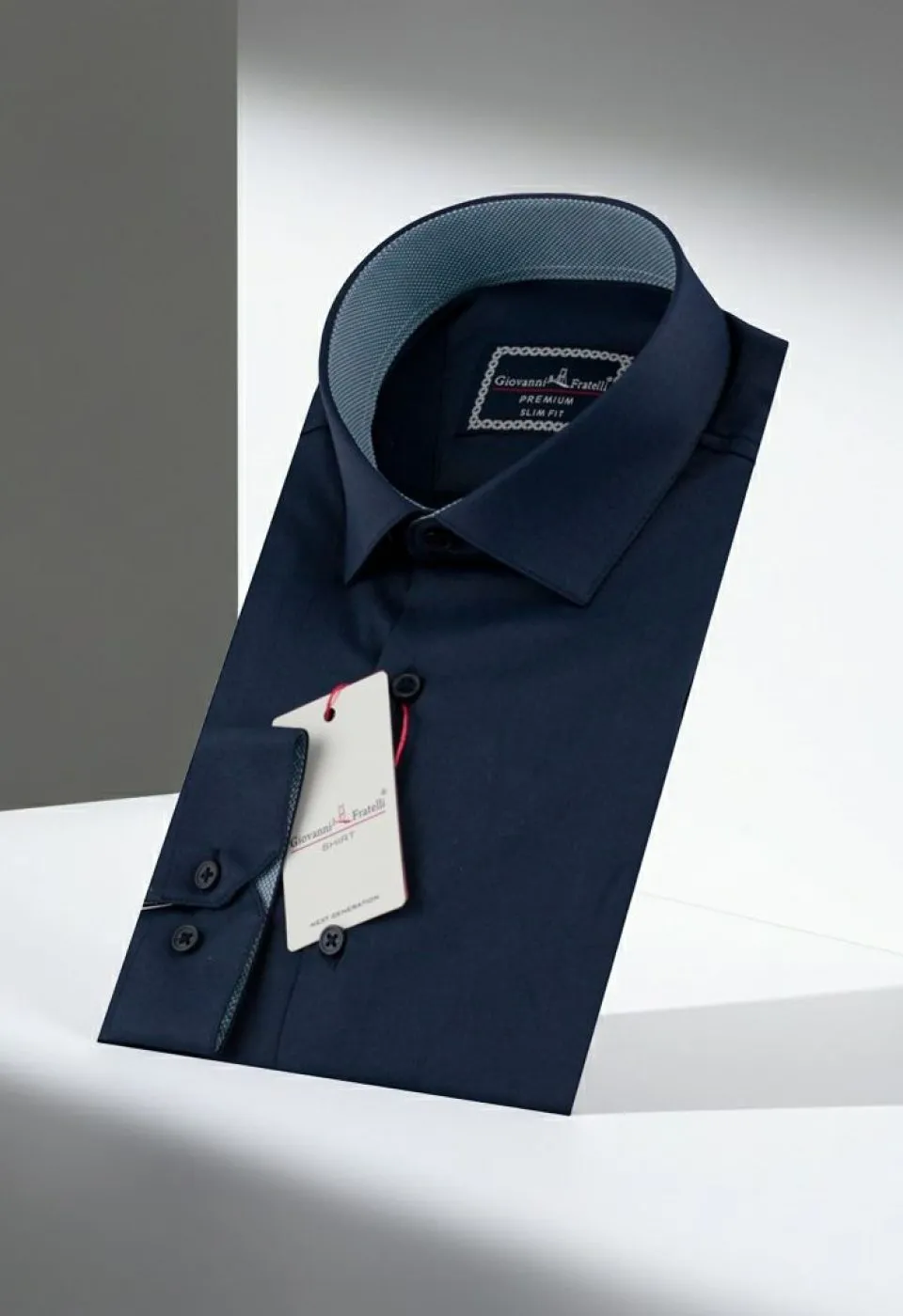 Slim Fit Uzun Kol Düz Renk Saten Erkek Gömlek 3GMK313032012