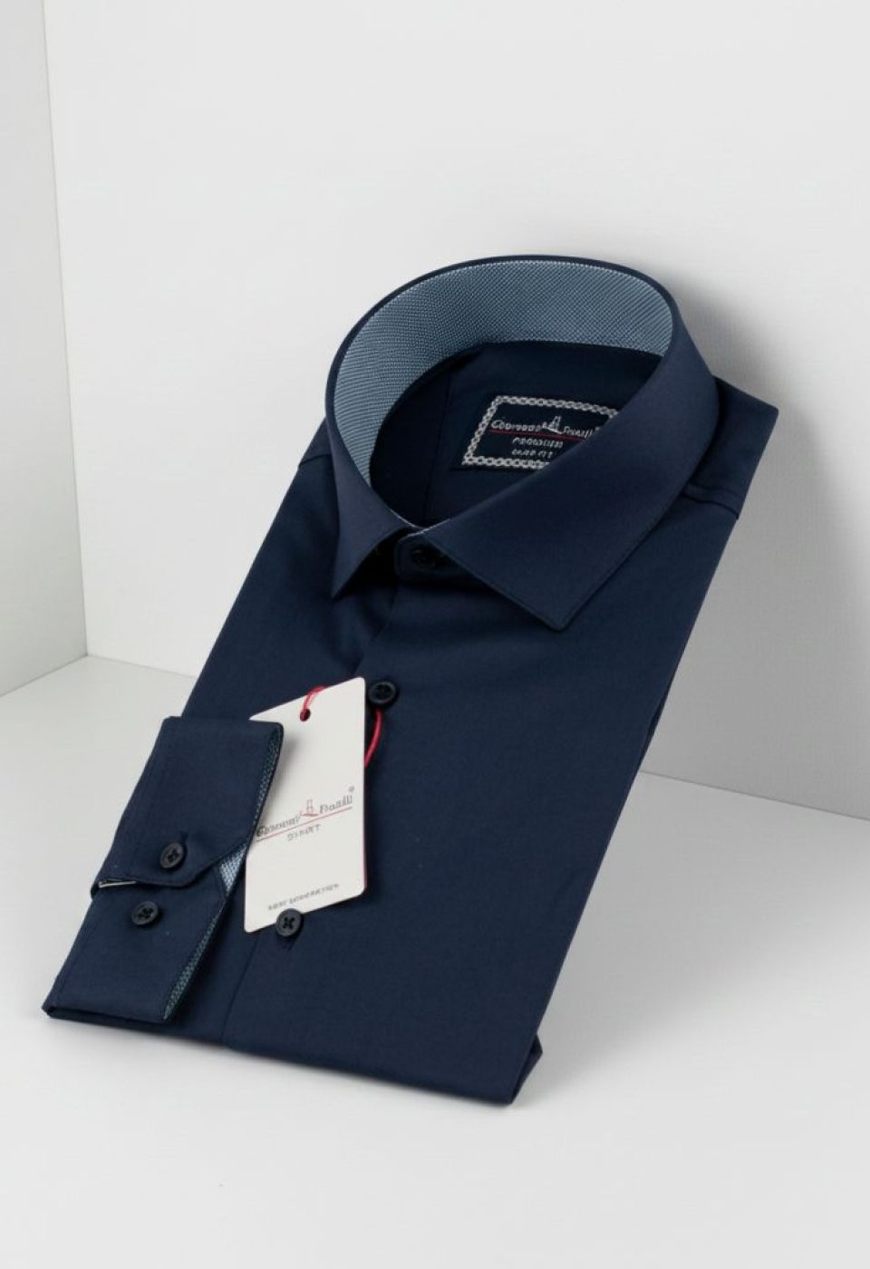 Slim Fit Uzun Kol Düz Renk Saten Erkek Gömlek 3GMK313032012