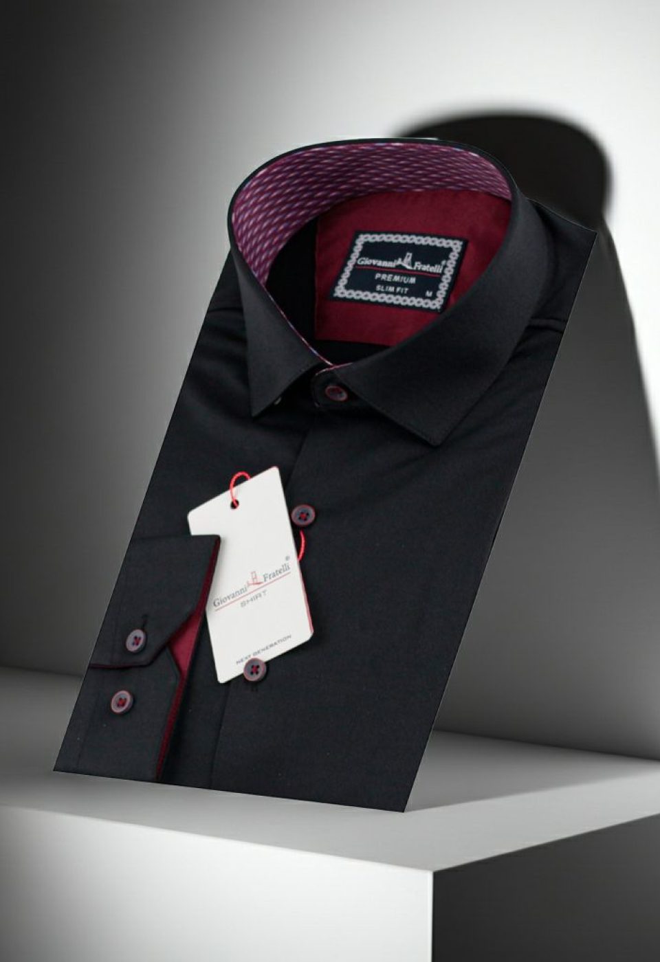 Slim Fit Uzun Kol Düz Renk Saten Erkek Gömlek 3GMK313032013