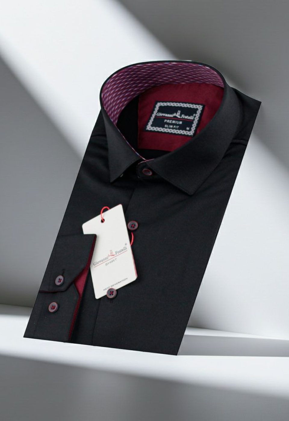 Slim Fit Uzun Kol Düz Renk Saten Erkek Gömlek 3GMK313032013