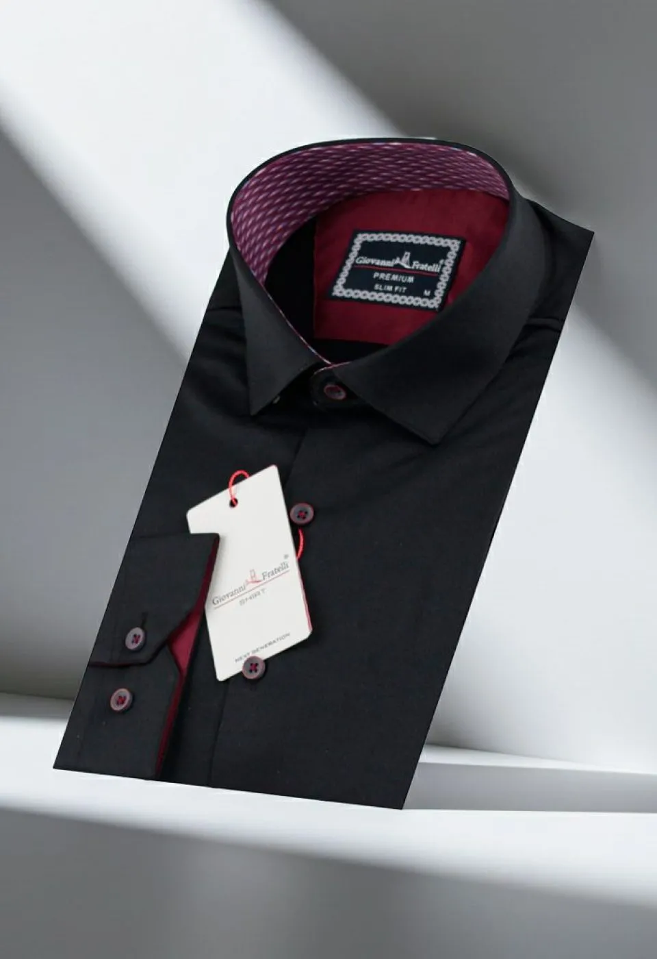 Slim Fit Uzun Kol Düz Renk Saten Erkek Gömlek 3GMK313032013