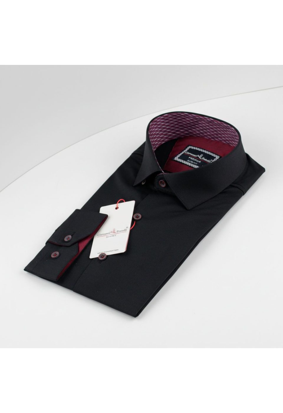 Slim Fit Uzun Kol Düz Renk Saten Erkek Gömlek 3GMK313032013 - Giovanni Fratelli