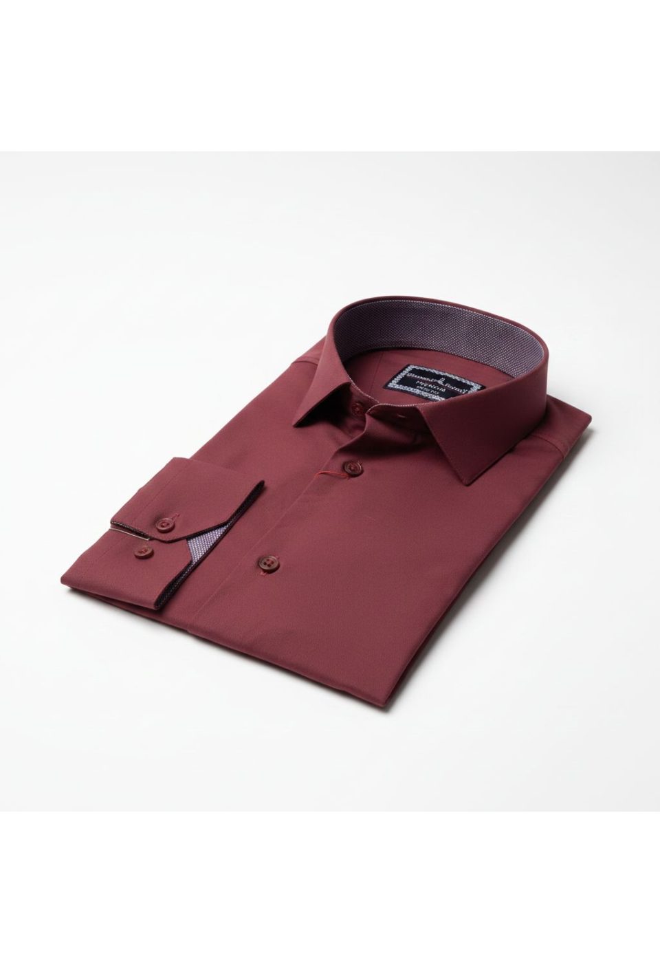 Slim Fit Uzun Kol Düz Renk Saten Erkek Gömlek 3GMK313032015 - Giovanni Fratelli