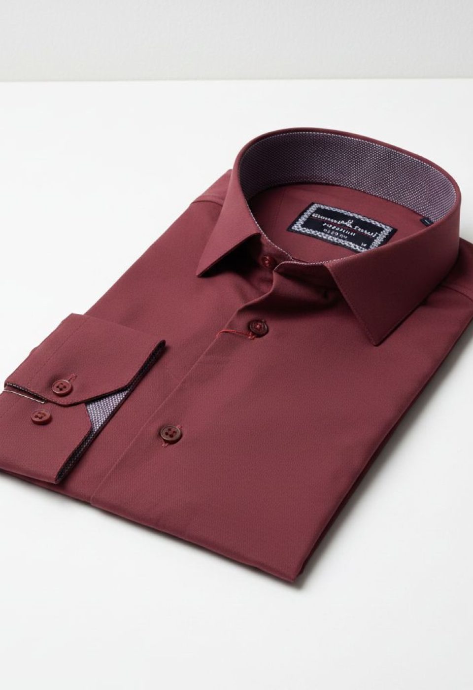 Slim Fit Uzun Kol Düz Renk Saten Erkek Gömlek 3GMK313032015 - Giovanni Fratelli