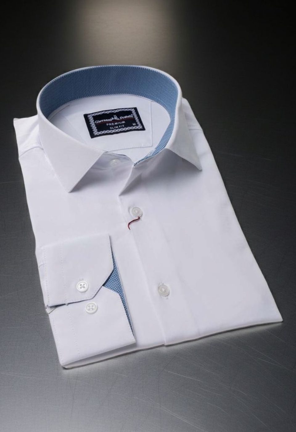 Slim Fit Uzun Kol Düz Renk Saten Erkek Gömlek 3GMK313032B07