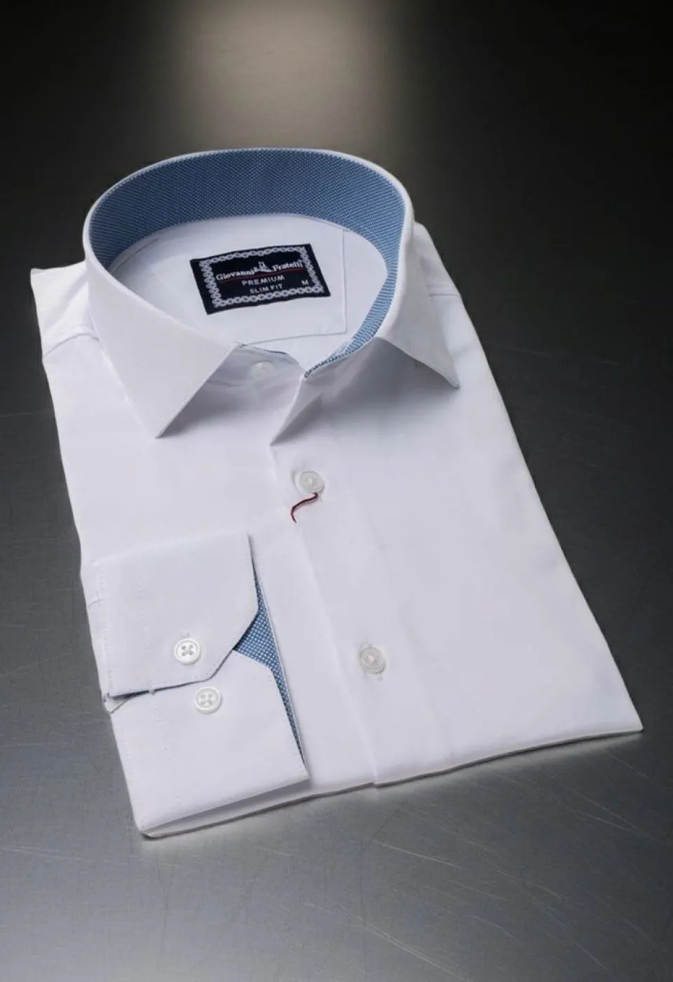 Slim Fit Uzun Kol Düz Renk Saten Erkek Gömlek 3GMK313032B07