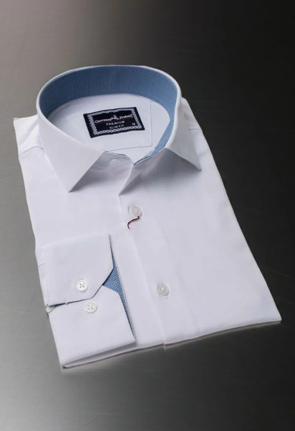 Slim Fit Uzun Kol Düz Renk Saten Erkek Gömlek 3GMK313032B07
