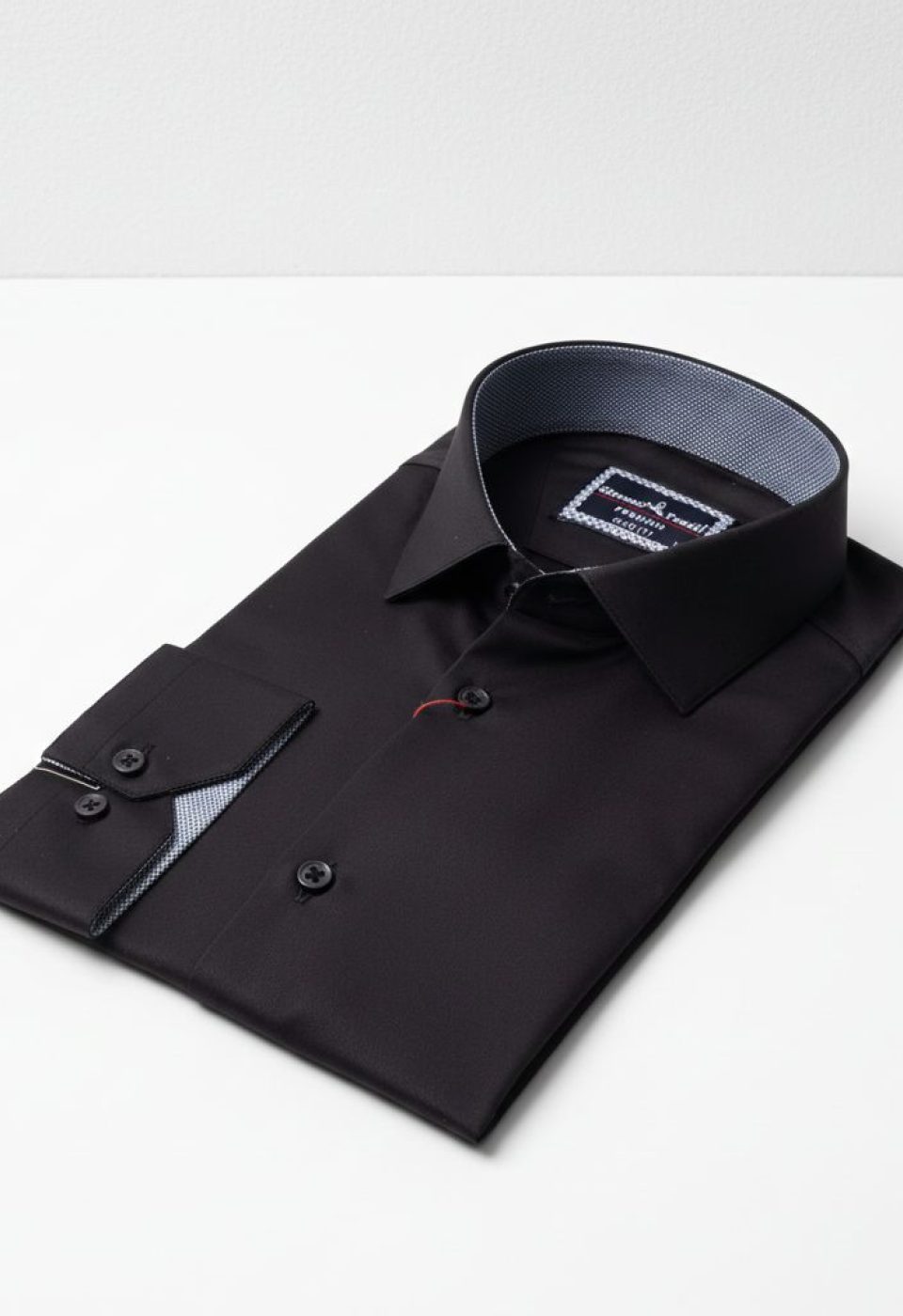 Slim Fit Uzun Kol Düz Renk Saten Erkek Gömlek 3GMK313032B16
