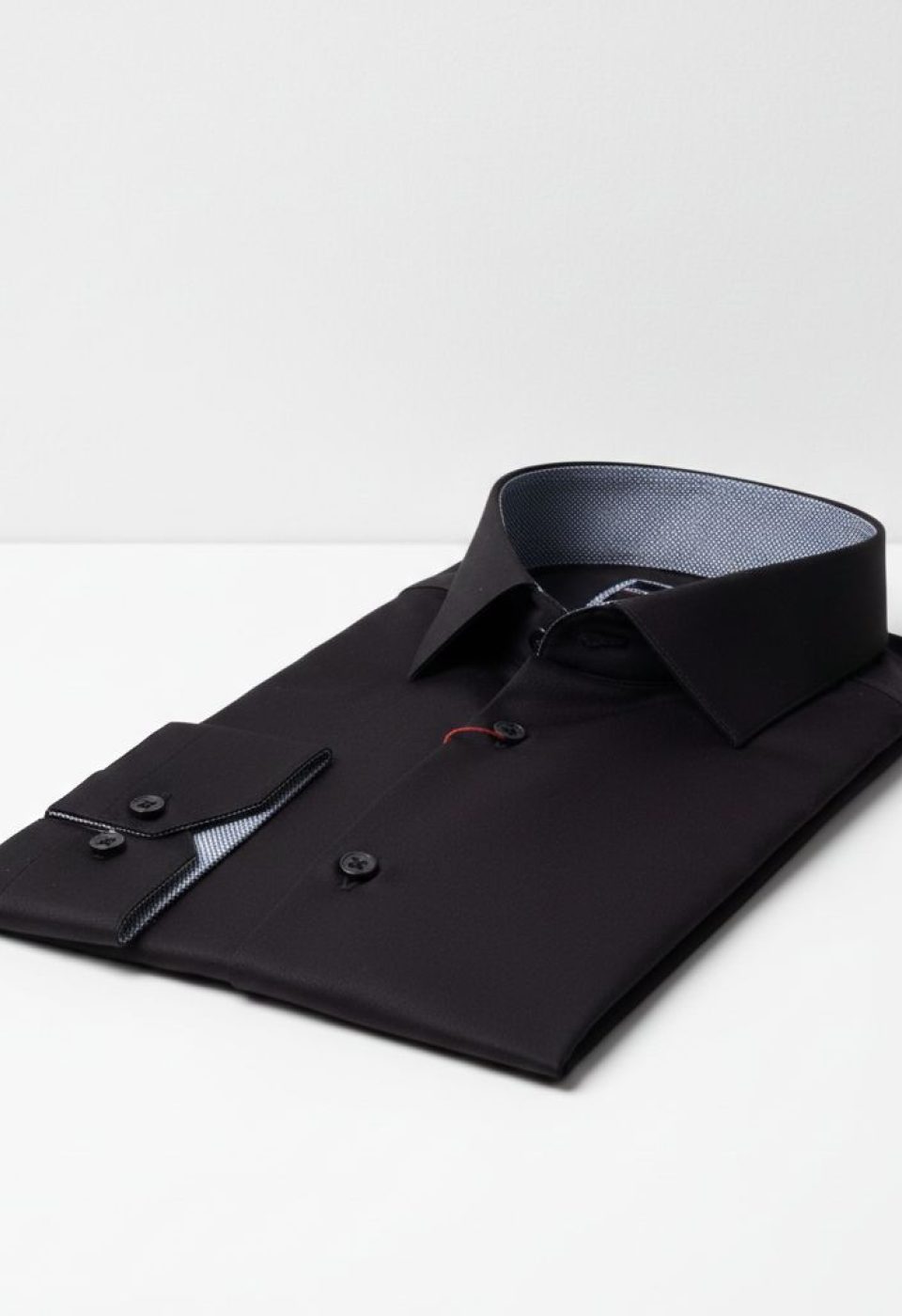 Slim Fit Uzun Kol Düz Renk Saten Erkek Gömlek 3GMK313032B16