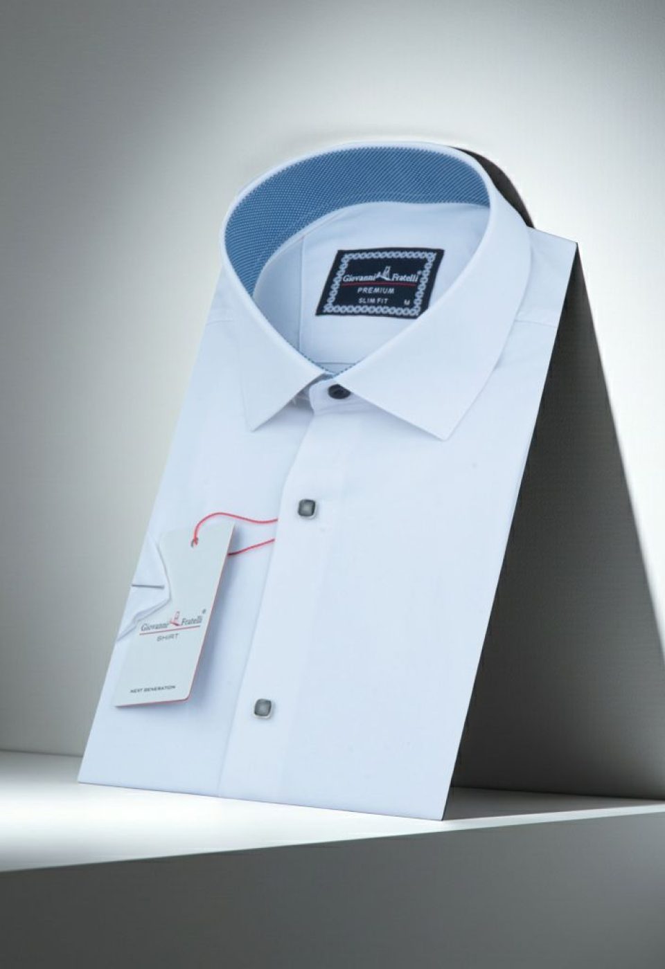 3033 CR K SATIN 001 Slim Fit Kısa Kol Düz Renk Saten Erkek Gömlek 3GMK333033001 - Giovanni Fratelli
