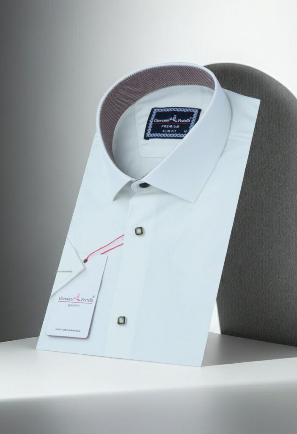 Slim Fit Kısa Kol Düz Renk Saten Erkek Gömlek 3GMK333033002