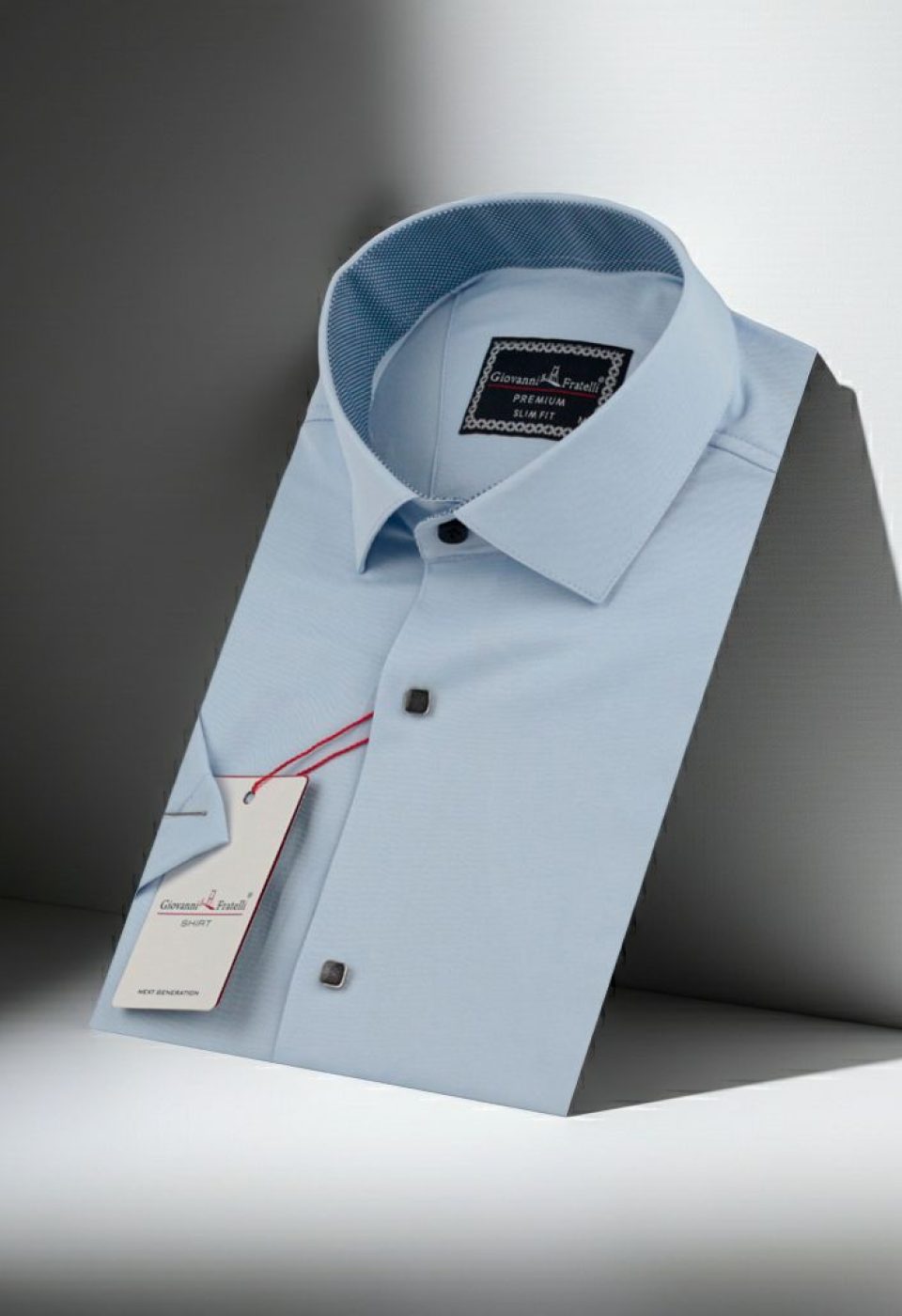 Slim Fit Kısa Kol Düz Renk Saten Erkek Gömlek 3GMK333033003